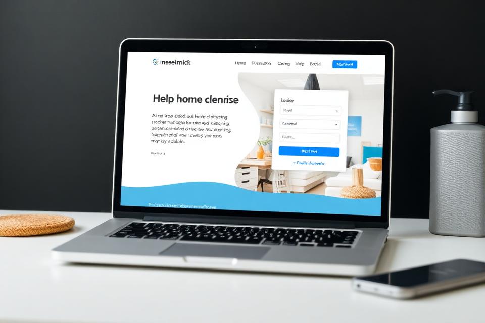 Bright Home Cleaning website design preview