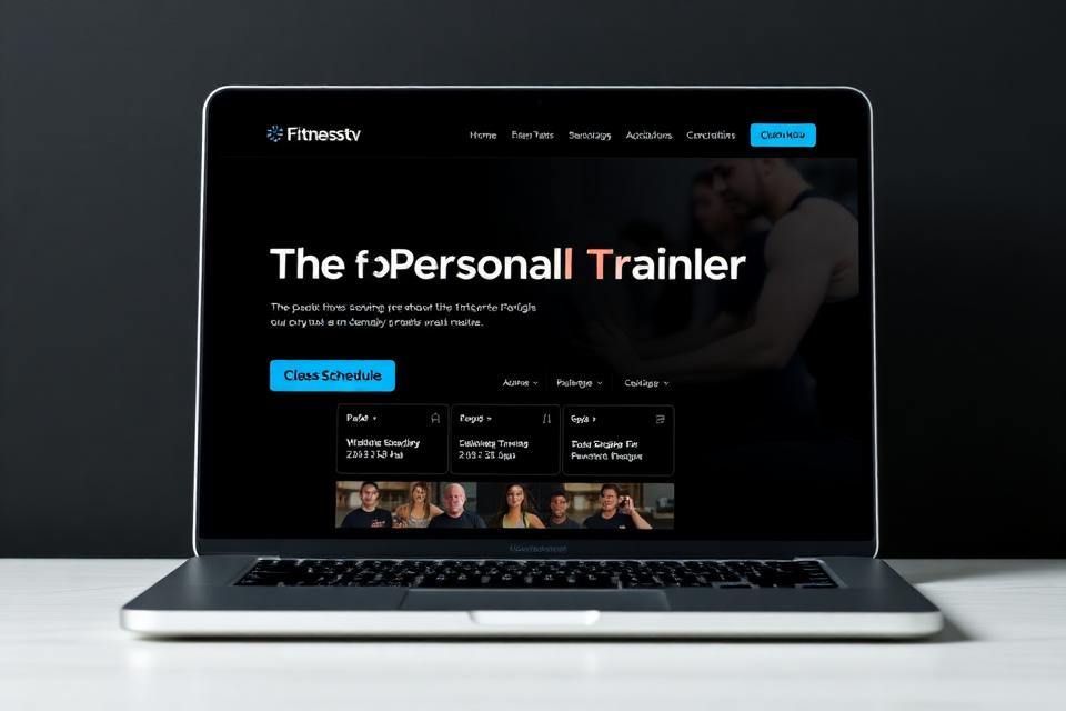 Elevate Fitness Studio website design preview